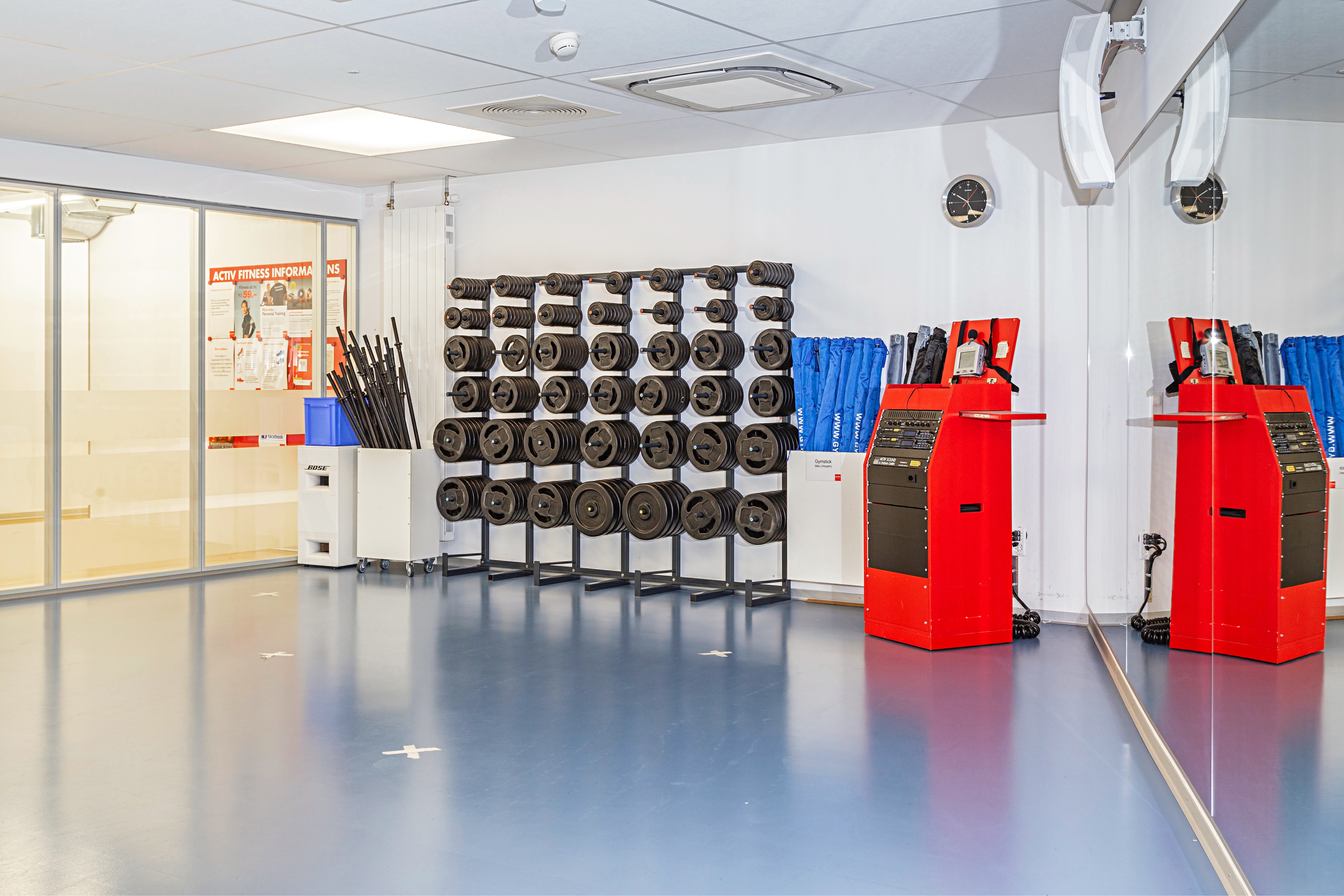Salle de classe chez ACTIV FITNESS Lausanne Chauderon